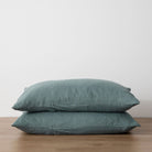 Pair of Washed Linen Pillowcases - elsie green - Textiles