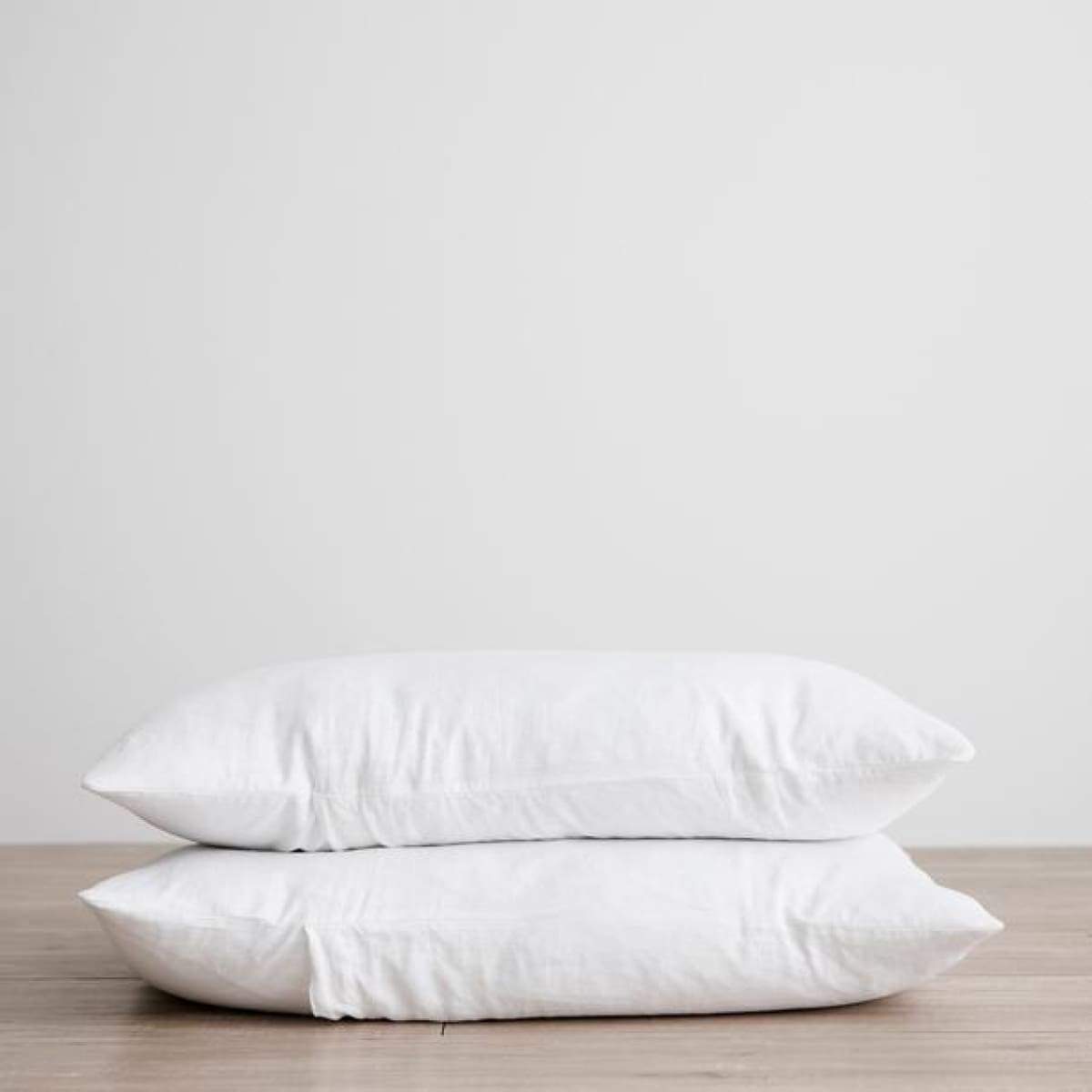 Pair of Washed Linen Pillowcases - elsie green - Textiles