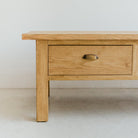 Reclaimed Wood Bread Board Coffee Table - elsie green - Custom Furniture