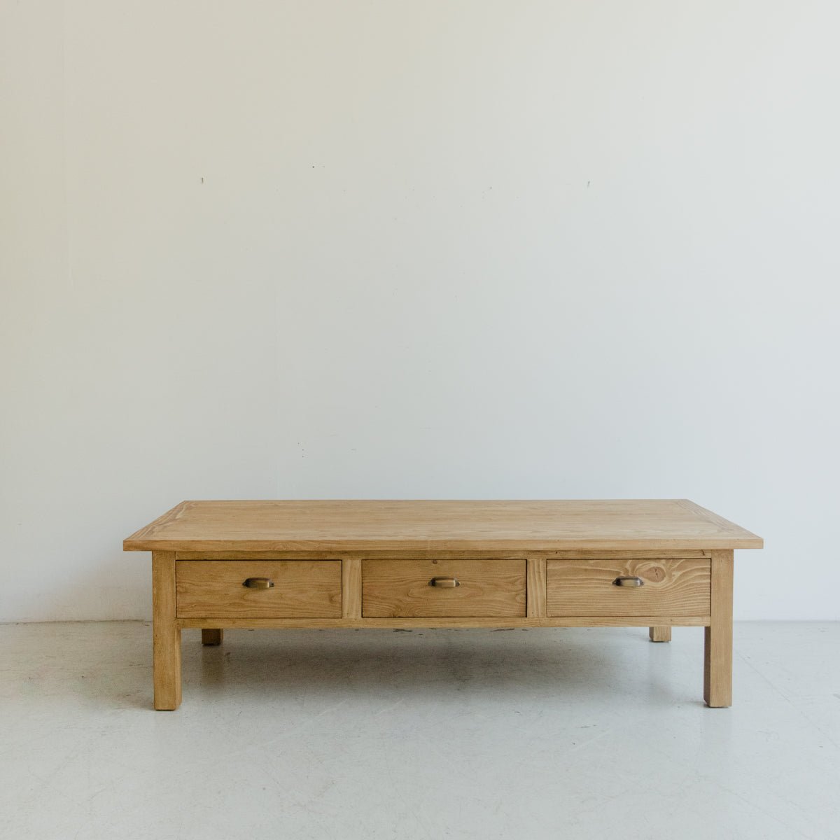 Reclaimed Wood Bread Board Coffee Table - elsie green - Custom Furniture