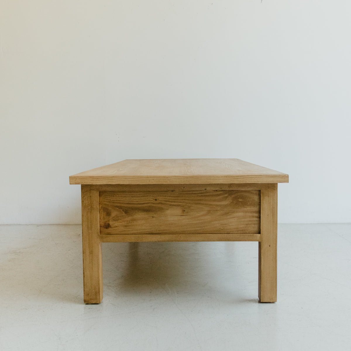 Reclaimed Wood Bread Board Coffee Table - elsie green - Custom Furniture