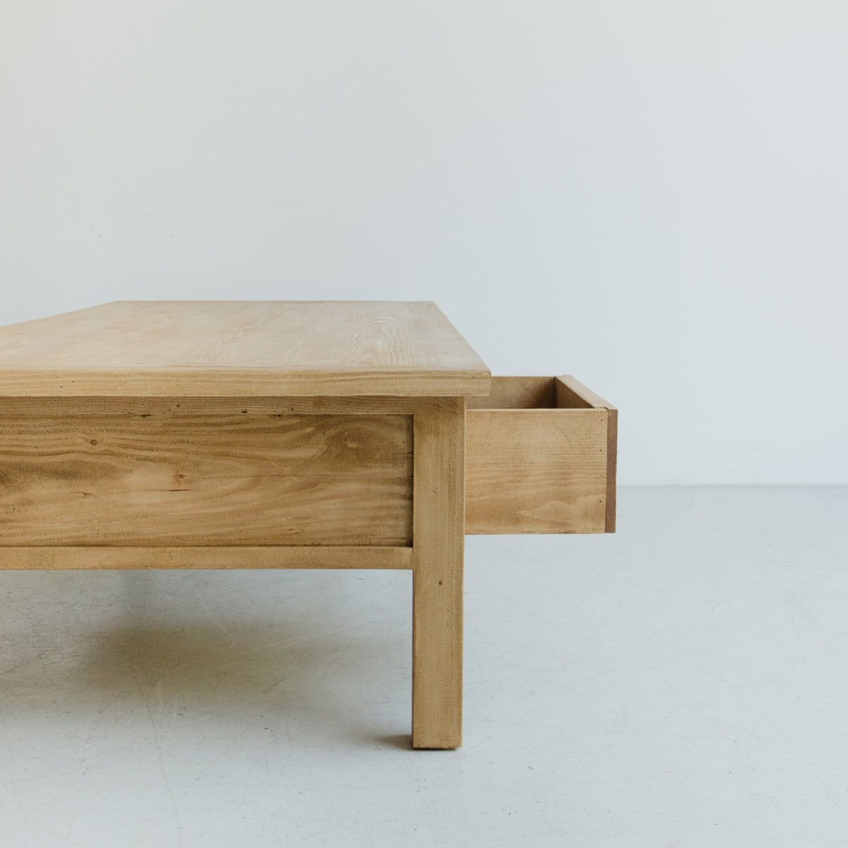 Reclaimed Wood Bread Board Coffee Table - elsie green - Custom Furniture