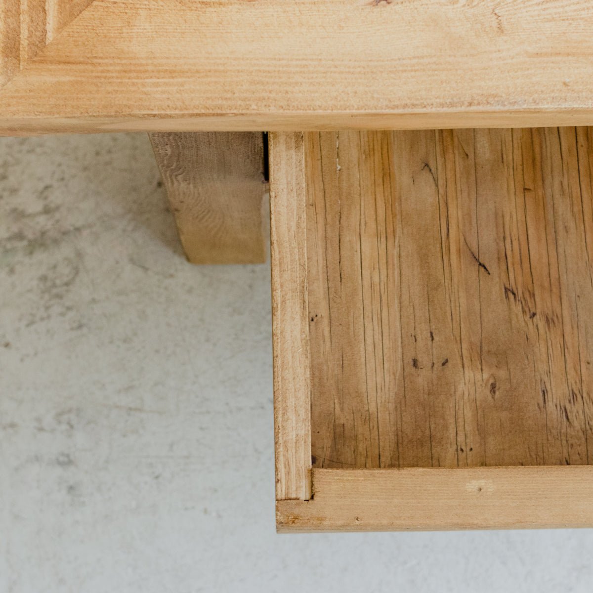 Reclaimed Wood Bread Board Coffee Table - elsie green - Custom Furniture