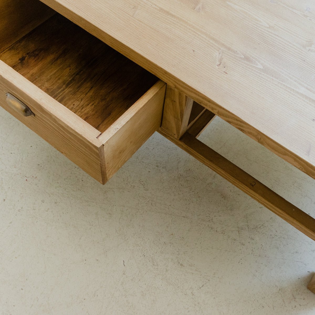 Reclaimed Wood Bread Board Coffee Table - elsie green - Custom Furniture