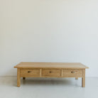 Reclaimed Wood Bread Board Coffee Table - elsie green - Custom Furniture