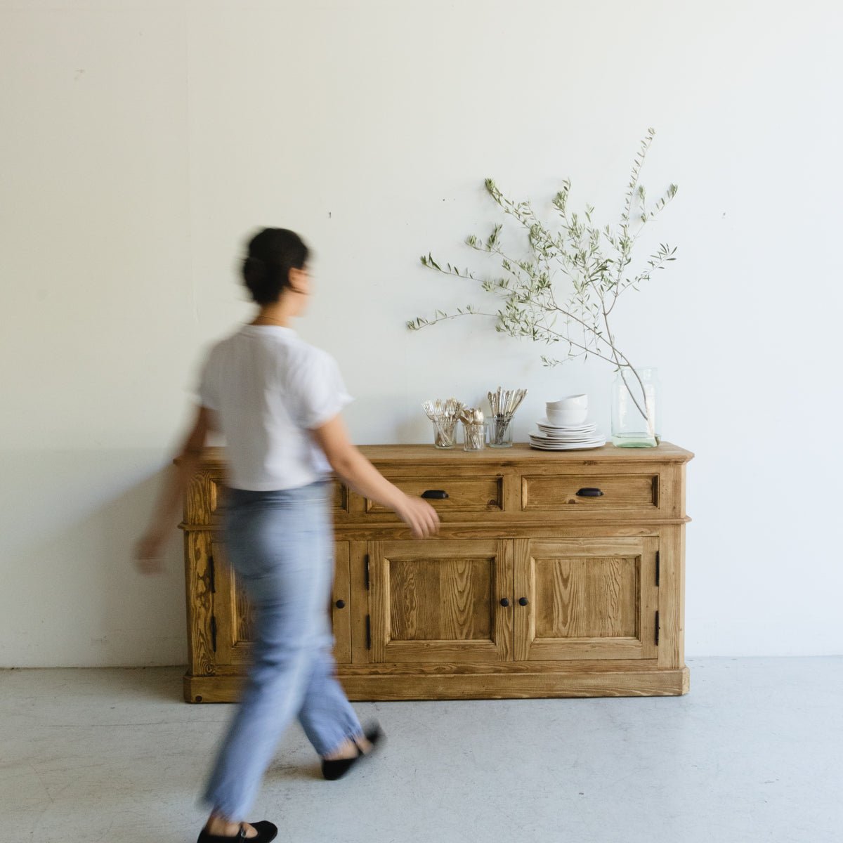 Reclaimed Wood Buffet & Hutch - elsie green - Custom Furniture