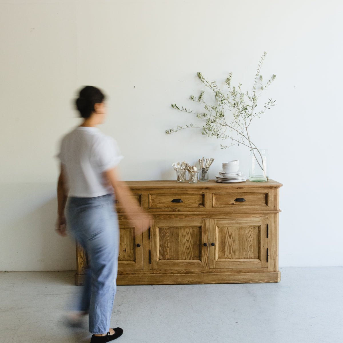 Reclaimed Wood Buffet & Hutch - elsie green - Custom Furniture