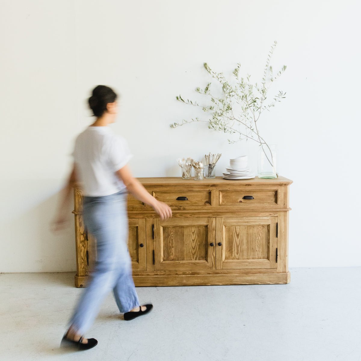Reclaimed Wood Buffet & Hutch - elsie green - Custom Furniture