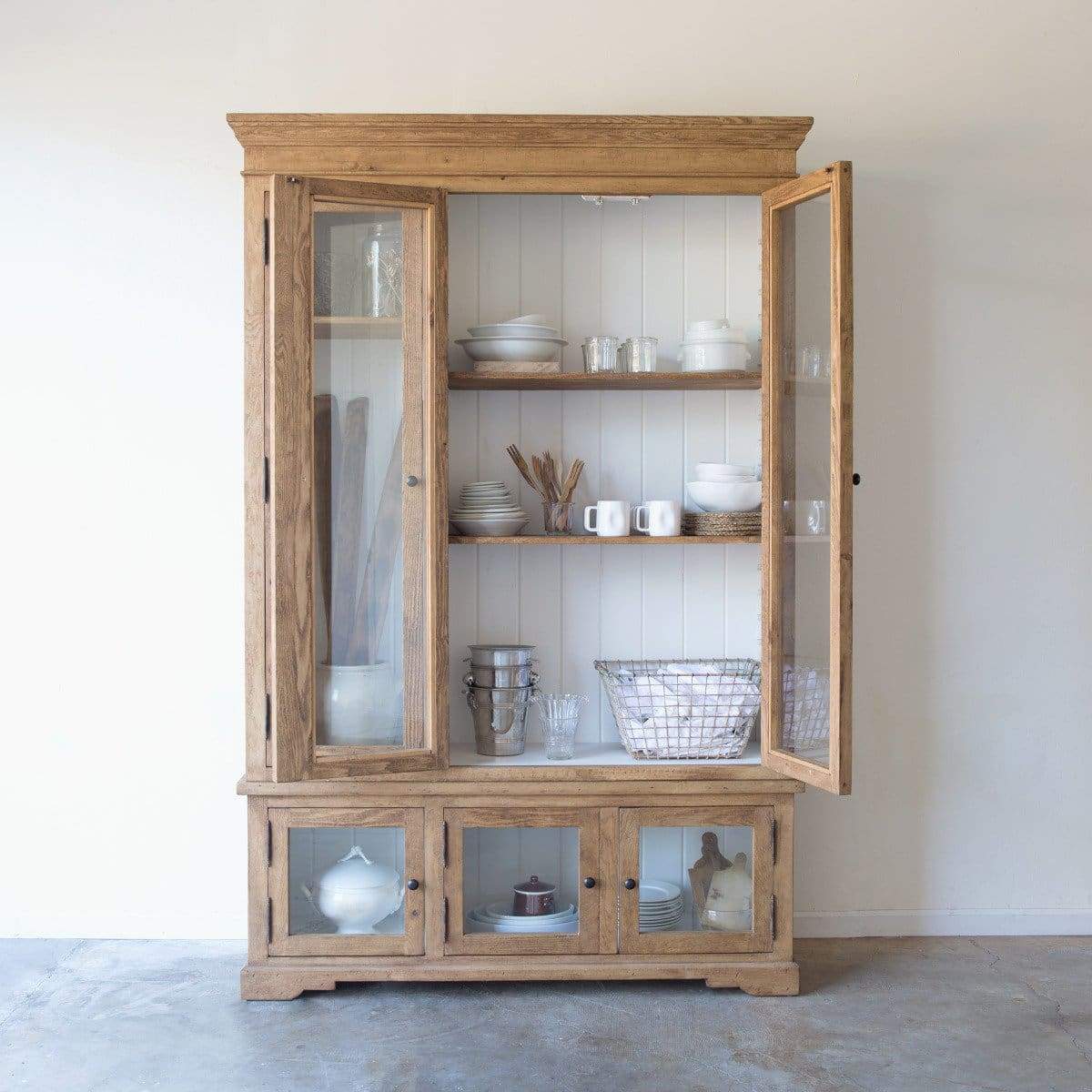 Reclaimed Wood China Closet - elsie green - Custom Furniture