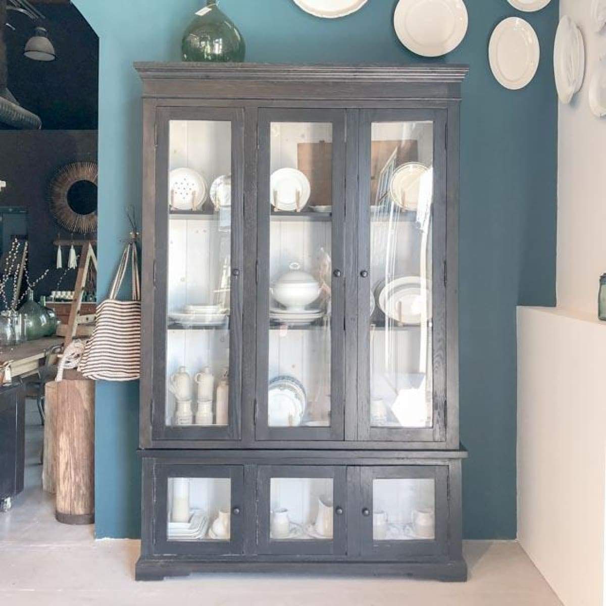 Reclaimed Wood China Closet - elsie green - Custom Furniture