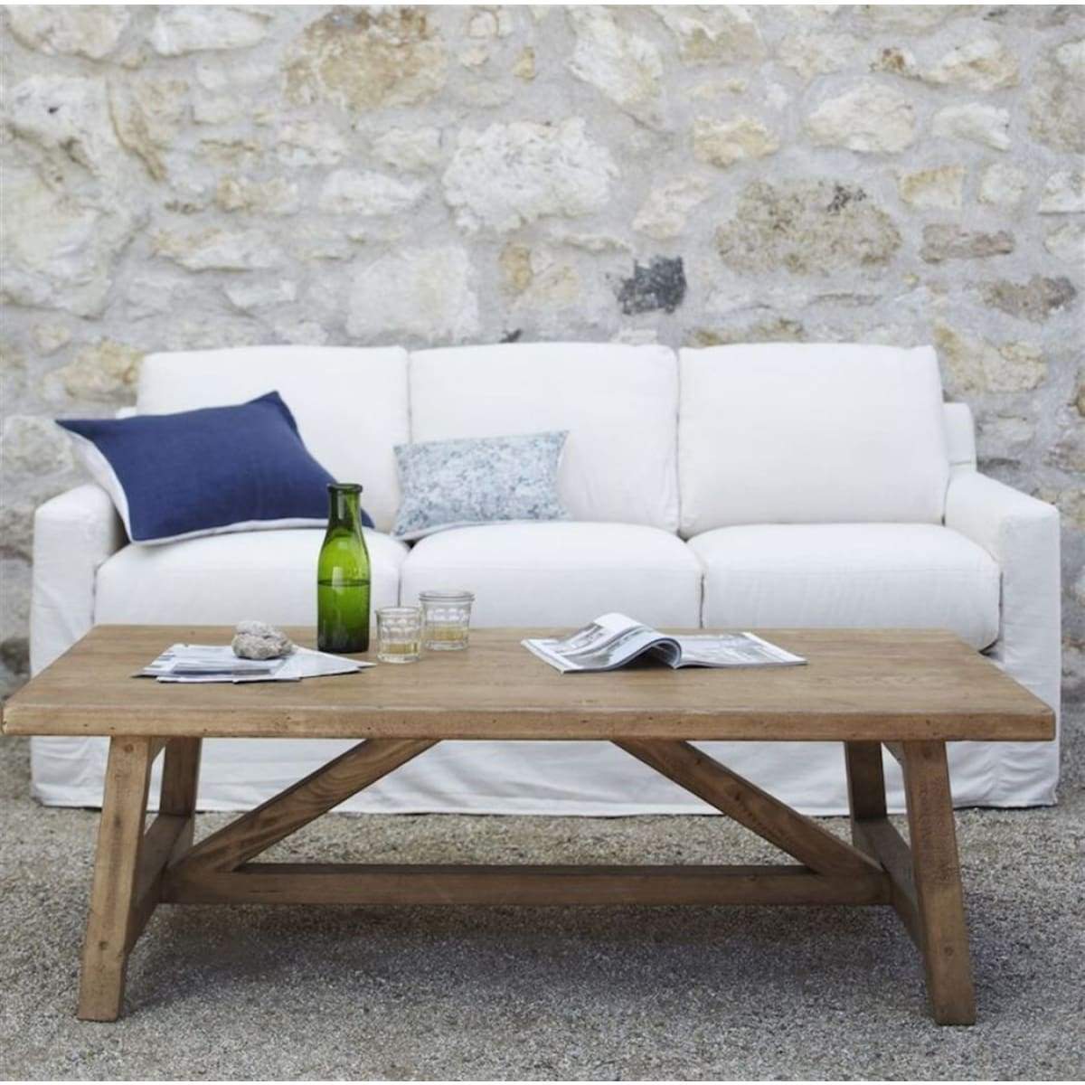 Reclaimed Wood Coffee Table - elsie green - Custom Furniture