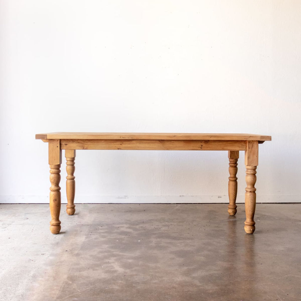 Reclaimed Wood Farm Table | Slim Edition - custom furniture