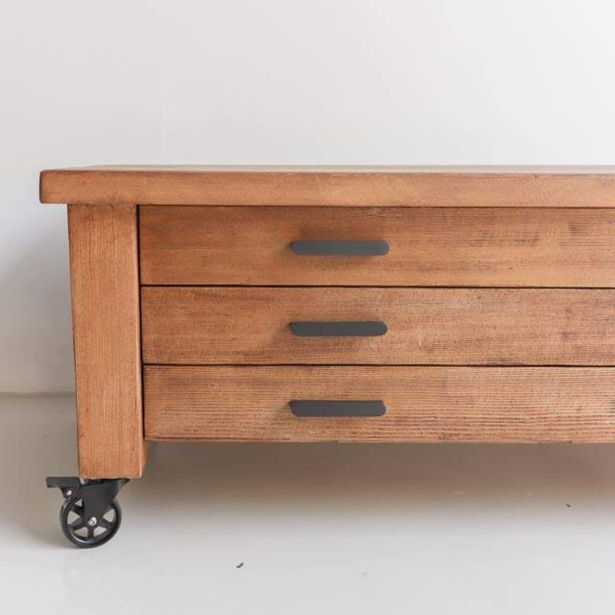 Reclaimed Wood Map Chest Coffee Table - elsie green - Custom Furniture