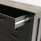 Reclaimed Wood Map Chest Console - elsie green - Custom Furniture