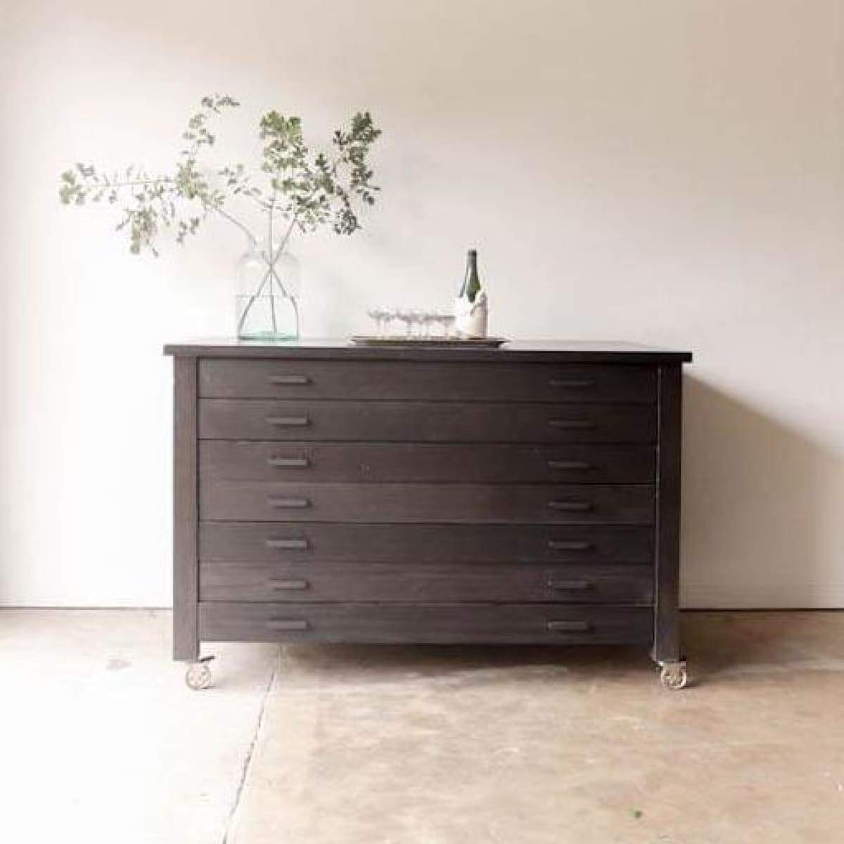 Reclaimed Wood Map Chest - elsie green - Custom Furniture