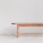 Reclaimed Wood Oval Farm Bench - elsie green - Custom Furniture