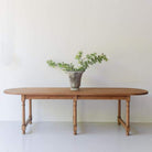Reclaimed Wood Oval Farm Table - elsie green - Custom Furniture