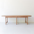 Reclaimed Wood Oval Farm Table - elsie green - Custom Furniture