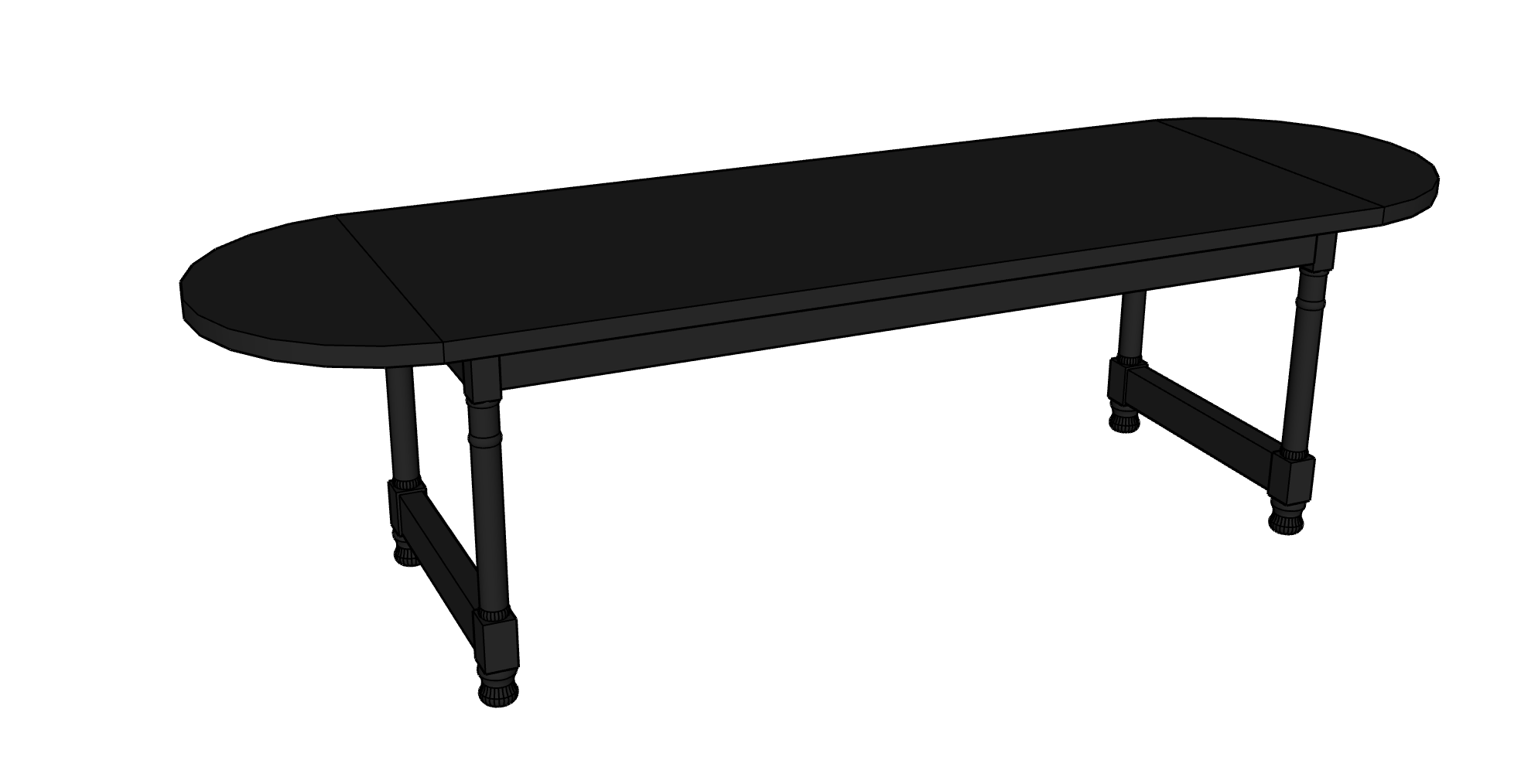 Reclaimed Wood Oval Farm Table - elsie green - Custom Furniture