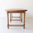 Reclaimed Wood Oval Farm Table - elsie green - Custom Furniture
