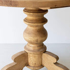 Reclaimed Wood Pedestal Table - elsie green - Custom Furniture