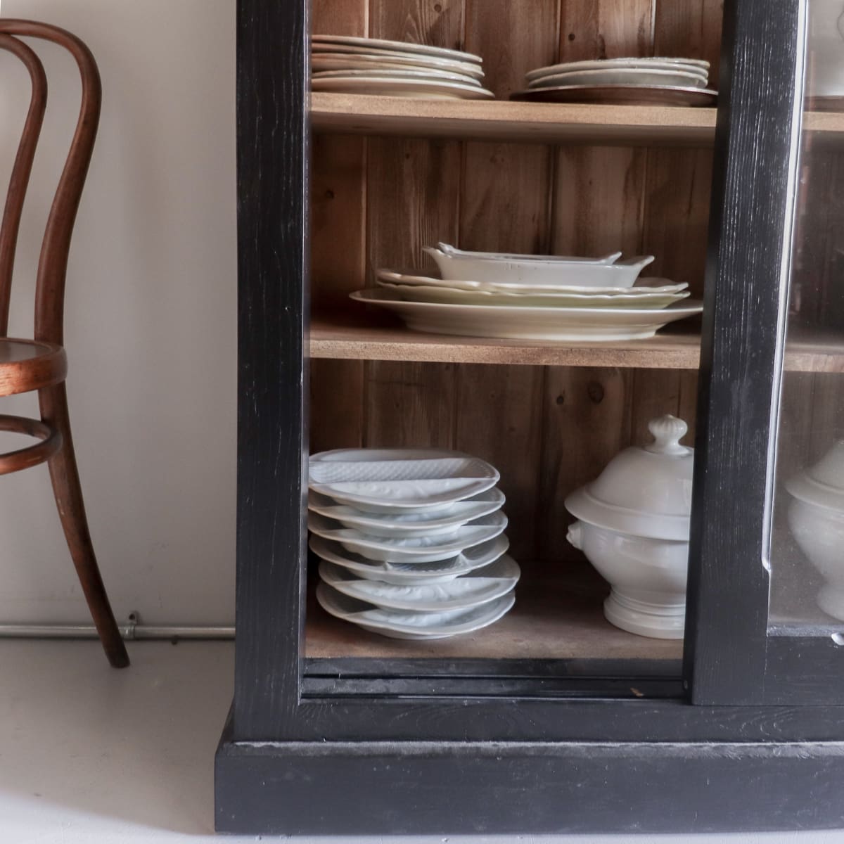 Reclaimed Wood Sliding Door Cabinet - elsie green - Custom Furniture