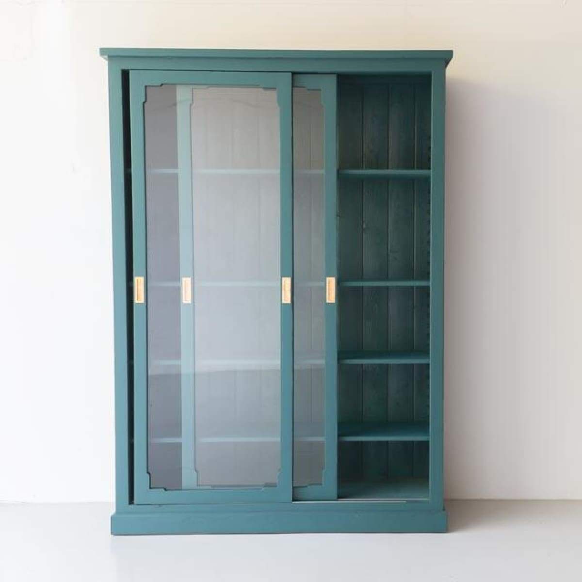 Reclaimed Wood Sliding Door Cabinet | Floor Sample - elsie green - Custom Furniture
