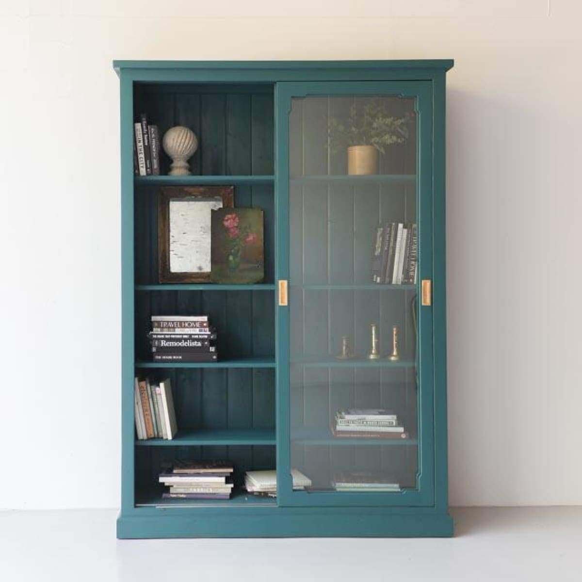 Reclaimed Wood Sliding Door Cabinet | Floor Sample - elsie green - Custom Furniture