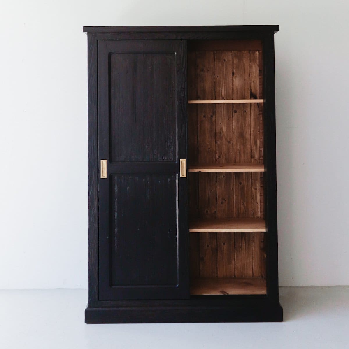 Reclaimed Wood Sliding Door Wardrobe - elsie green - Custom Furniture