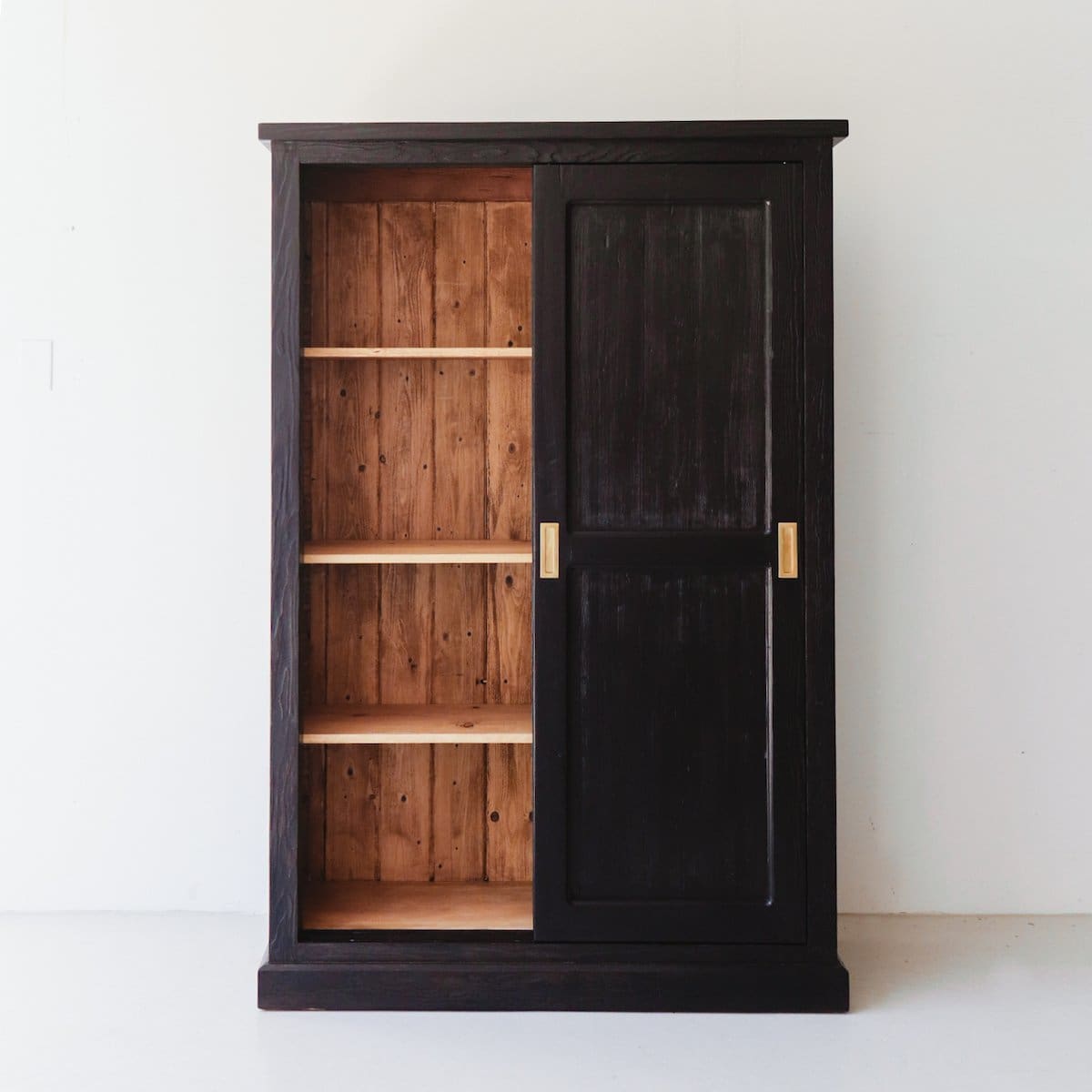 Reclaimed Wood Sliding Door Wardrobe - elsie green - Custom Furniture