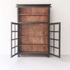 Reclaimed Wood Glass Front Cabinet - furniture