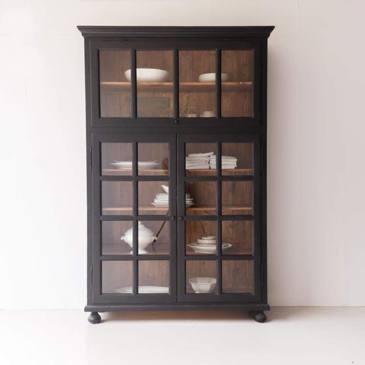 Reclaimed Wood Transom Cabinet - elsie green - Custom Furniture