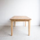 Shaker Inspired Reclaimed Wood Farm Table - elsie green - Custom Furniture