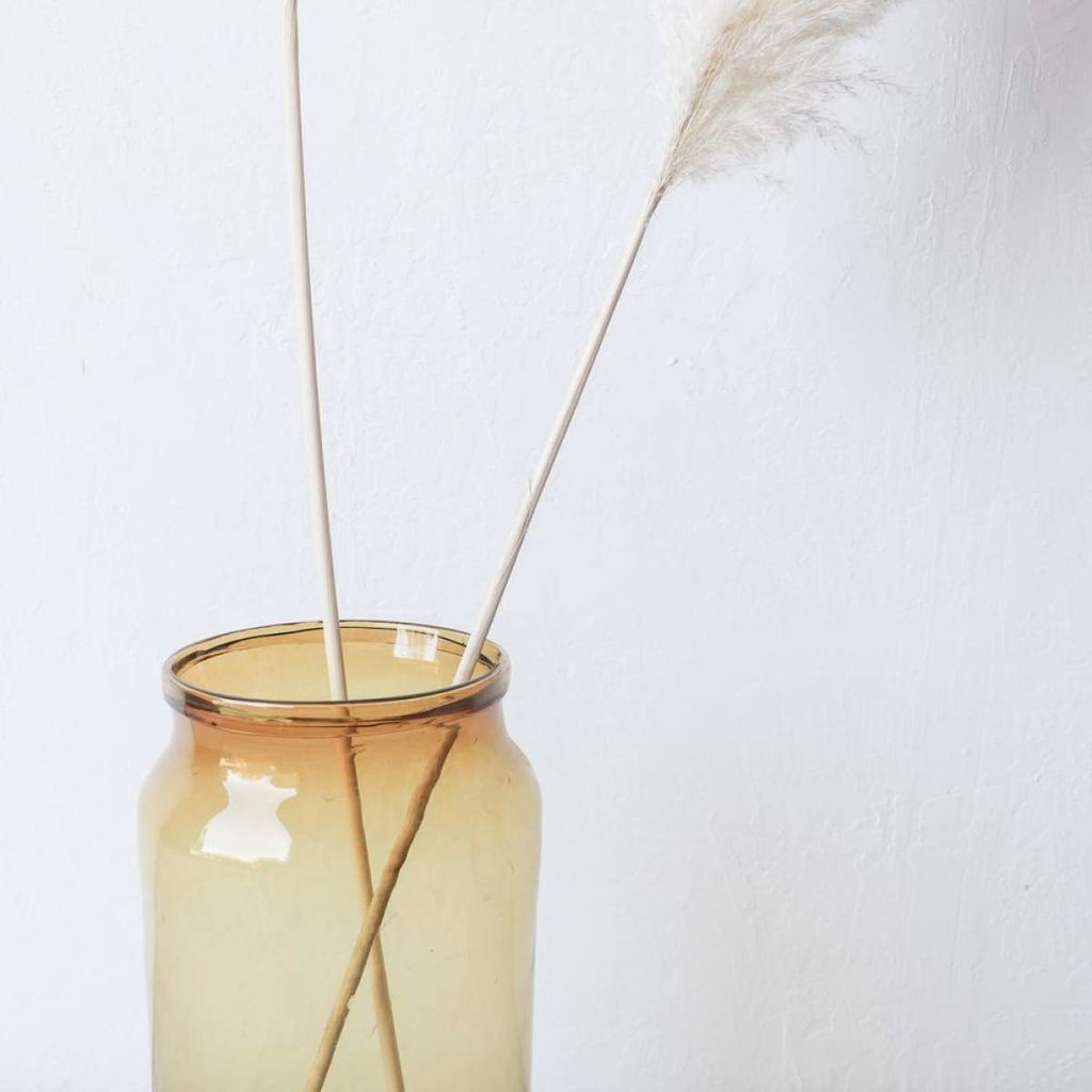 Amber Blown Glass Pickling Jar - decor