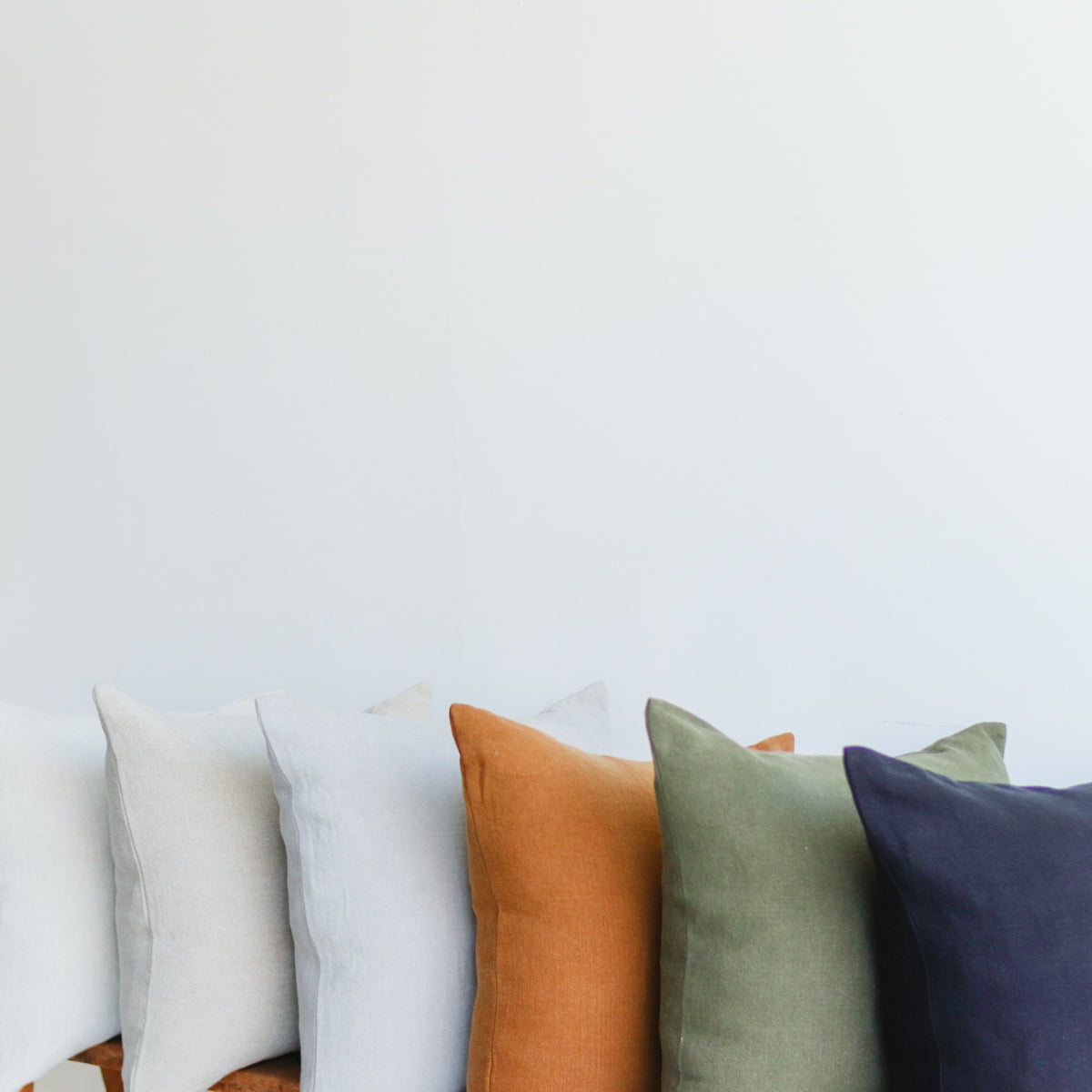 Belgian Linen Pillow Cover - elsie green