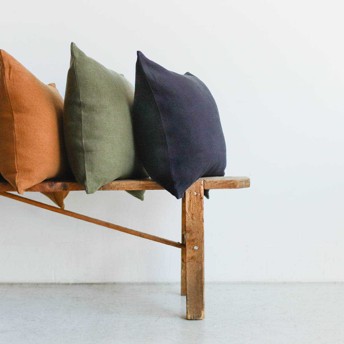 Belgian Linen Pillow Cover - elsie green