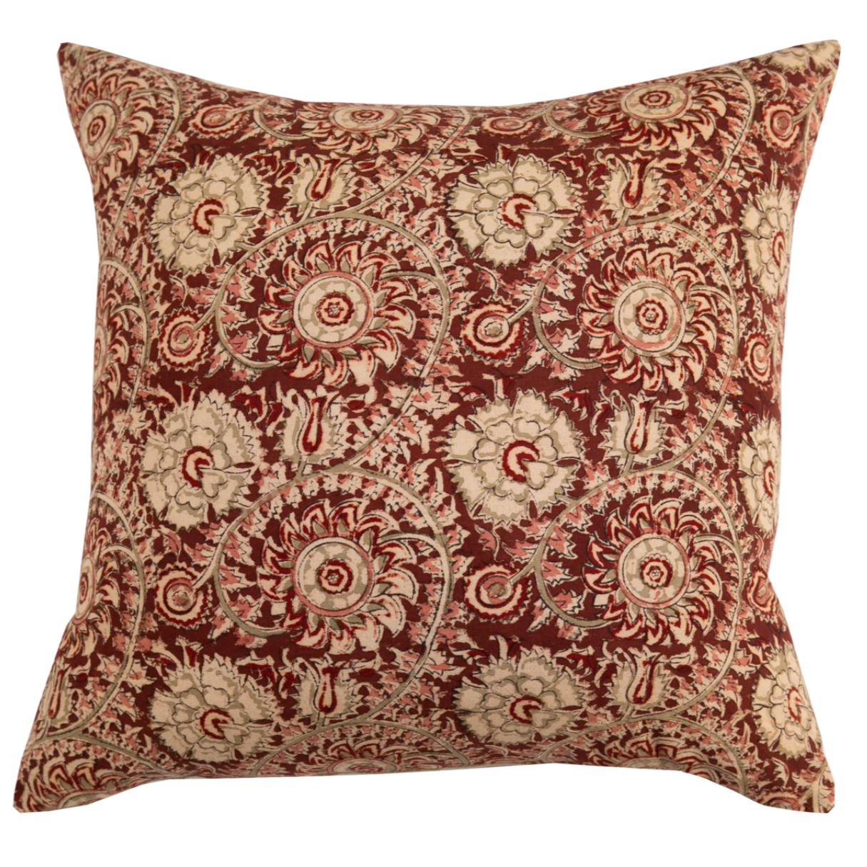 Cotton Block Printed Pillow Cover | Adah Lela - elsie green