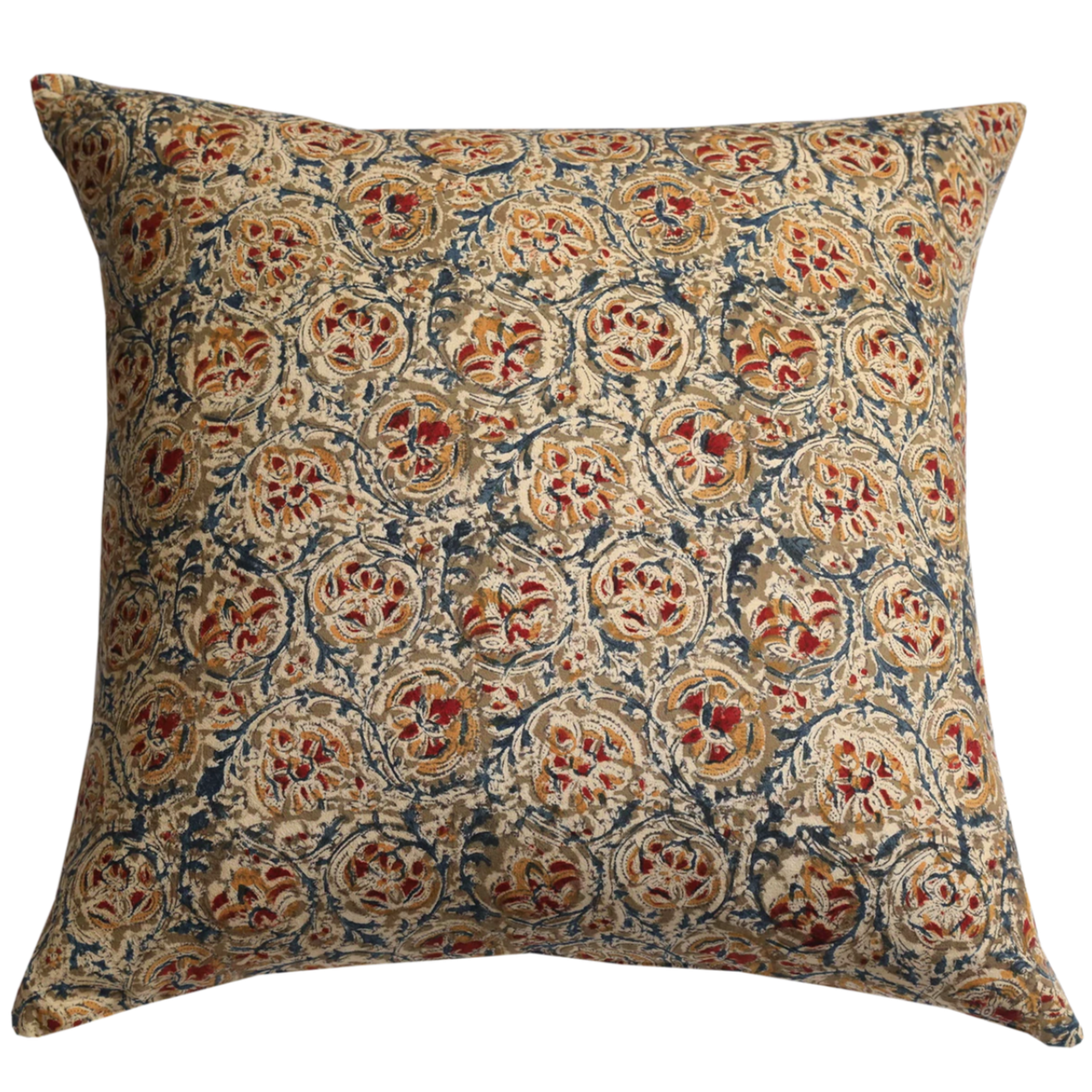 Cotton Block Printed Pillow Cover | Adah Mela - elsie green