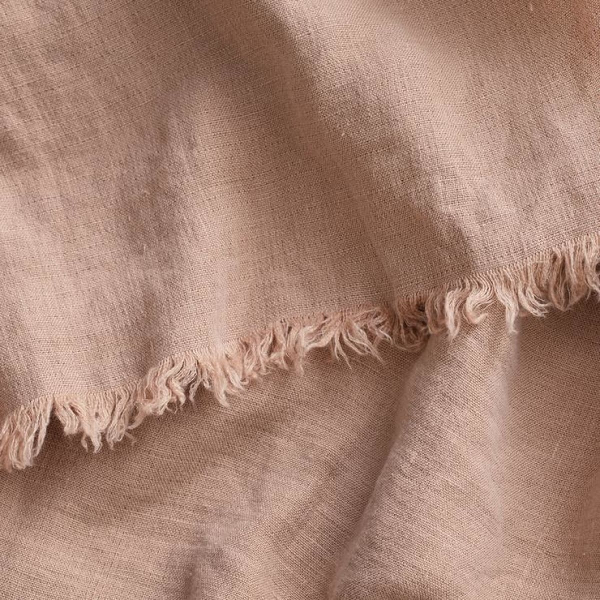 Freya Linen Throw - elsie green