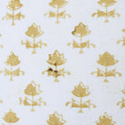 Hand Block Printed Pillow Cover | Juliette Gold - elsie green