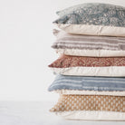 Linen Block Printed Pillow Cover | Boti Mustard - elsie green