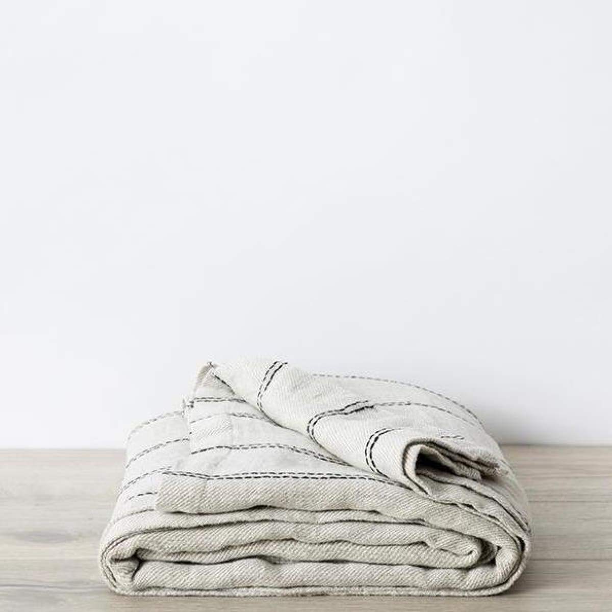 Mira Striped Bedcover - elsie green