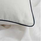 Pair of Piped Linen Pillowcases - elsie green