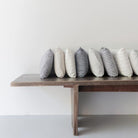 Petite Washed Linen Decorative Pillow - elsie green
