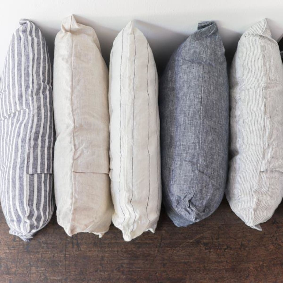 Petite Washed Linen Decorative Pillow - elsie green