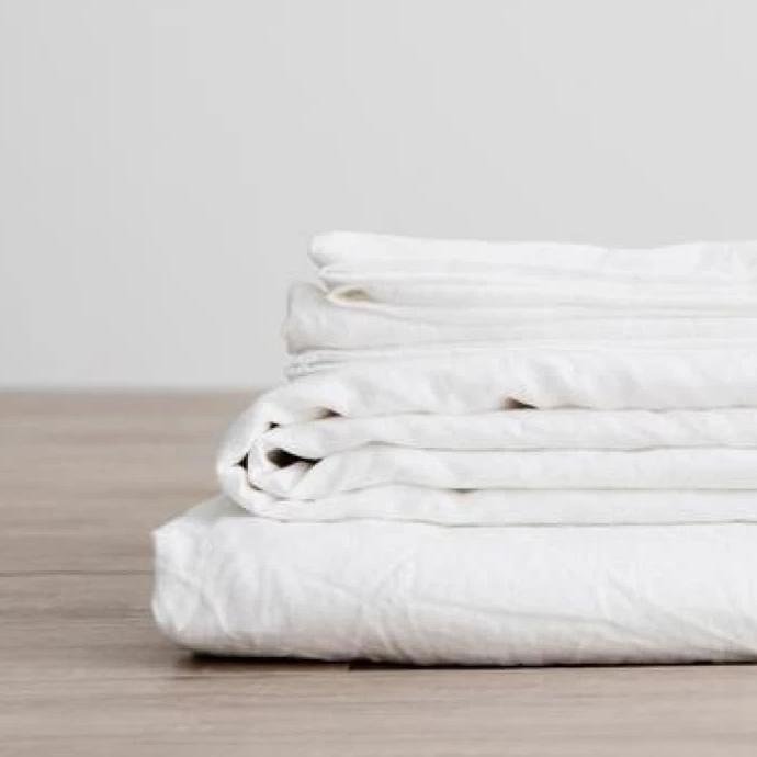 Washed Linen Sheet Set - elsie green