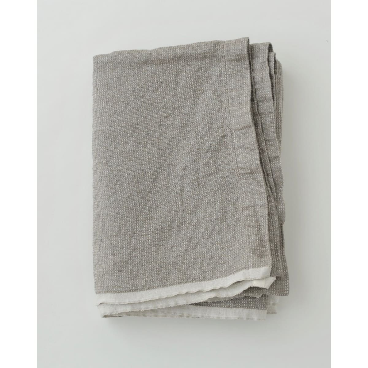 Washed Waffle Throw Natural - elsie green