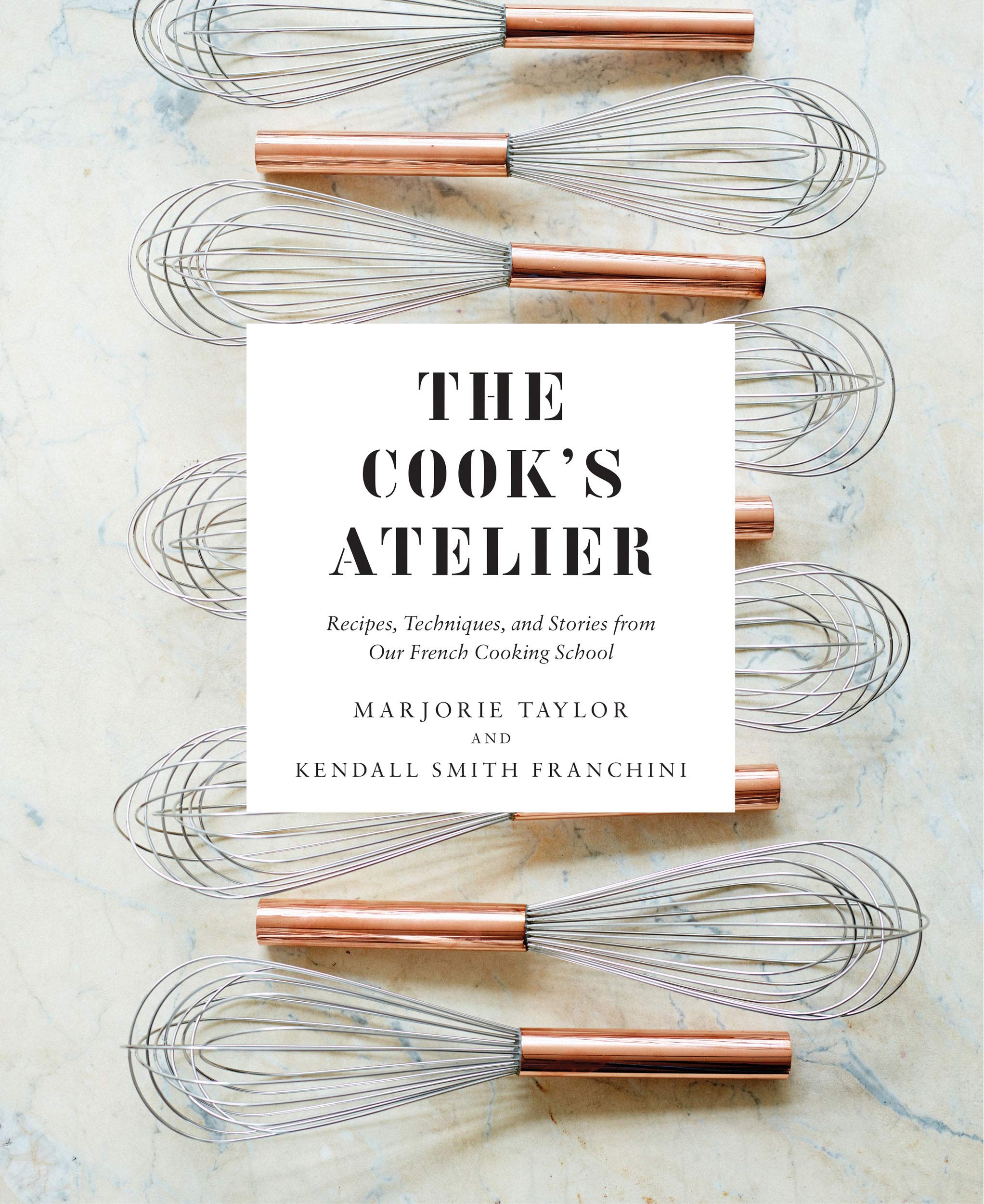 The Cook's Atelier Book with Pair of Stoneware Yogurt Pots and Pair of Demitasse Spoons - elsie green