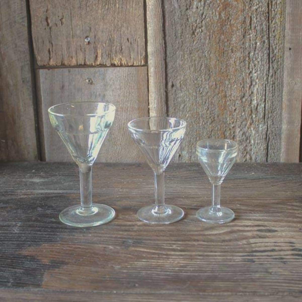 Vintage Bistro Glass Set Of 2 - elsie green