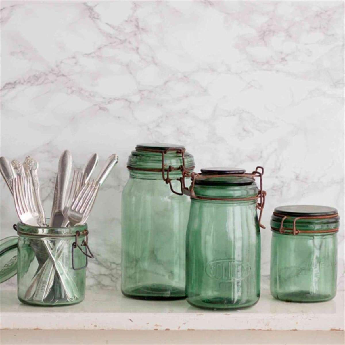 Vintage Canning Jar - elsie green